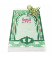 Çocuk Seccadesi Sahra Yeşil 82×45 cm 110 gr - Tesbih Hediyeli