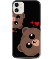 Apple iPhone 11 12 13 Mini Kılıf Desemli Silikon Love Animals 1780