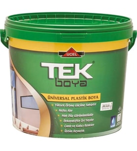 TEK ÜNİVERSAL PLASTİK İÇ CEPHE BOYASI BEYAZ 2,5 LT
