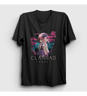 Presmono Unisex Siyah Tomoya Nagisa Anime Clannad T-Shirt 556150tt