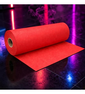 50 METRE TEK PARÇA 70 CM GENİŞLİK ELYAF KIRMIZI TELA KUMAŞ KIRMIZI SÜSLEME KUMAŞI MEKAN DEKOR KUMAŞI