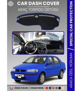 FIAT ALBEA (1999-2005) Torpido Örtüsü Ön Göğüs Torpido Koruma Tam Uyum Çatlamayı Önler Kolay Montaj