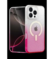 iPhone 16 Pro Max Pummel Shiny Magsafe Kapak - Pembe