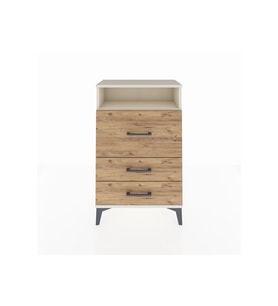 Arges Komodin Tek Raflı 3 Çekmeceli 60x30x96 Aytaşı-Çam