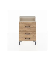 Arges Komodin Tek Raflı 3 Çekmeceli 60x30x96 Aytaşı-Çam