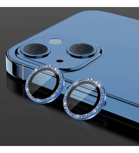 Binano iPhone 12 Diamond Kamera Koruyucu Mavi