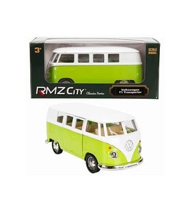 Rmz City 1:32 Alman Klasikleri Serisi Die Cast Çek Bırak Model Araba - Yeşil Volkswagen T1 Transp