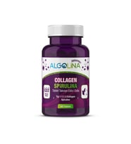 Collagen + Spirulina Tablet Takviye Edici Gıda - 1260 Mg 60 Tablet - (kolajen Tip 1 2 3)