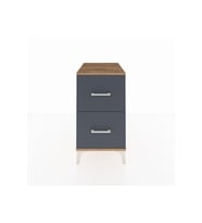 Kronos Komodin 2 Çekmeceli 44x59x80 Çam-Antrasit