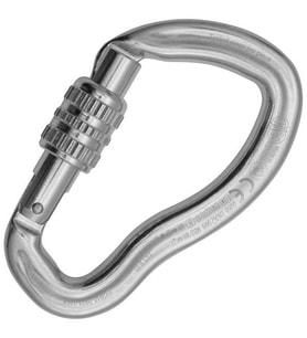 Kong Ergo Express Sleeve Karabina – Alüminyum, Yüksek Mukavemetli, Via Ferrata ve Macera Parkları İçin (EN 362/B, EN 12275/B, UIAA) (Gri)