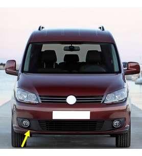 VW Caddy 2011-2015 Sağ Ön Sis Farı Kapağı Krom Çerçeveli 1T0853666T