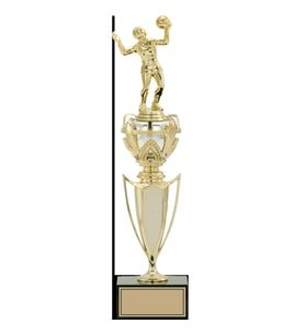 ODAK KUPA - Figürlü Kupalar - Voleybol Kadın Figürlü Kupalar FG-044 B - 42 cm