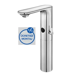 Eca Compact Krom Fotoselli Yüksek Tip Lavabo Bat. Pilli 108108036