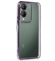 Durukar® Vivo Y17S Kılıf Lensli Silikon - Mor