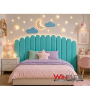 WİNFLEX YATAK BAŞLIK AY VE BULUT SET DEKORASYON PANEL - 180CM