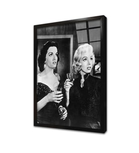 Siyah Beyaz Marilyn Monroe Çerçeveli Cam Tablo