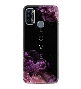 Infınıx Hot 9 Play Kılıf Silikon Desen Özel Seri Love Flow 1664