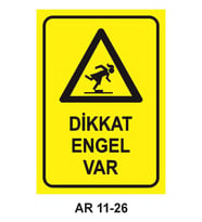 İŞ GÜVENLİĞİ UYARI LEVHASI 1 ADET PVC 21 X 29CM
