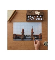 Oberbaum Köprüsü - Almanya Tasarımı 240 parça Ahşap Puzzle Ahşap Kutuda MP06031