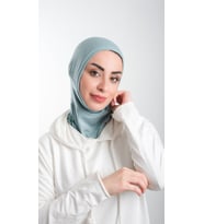 Çağla Yeşili Pratik Hazır Geçmeli Tesettür Bone Sandy Kumaş Spor Hijab 2113_32