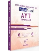 Karekök Yayınları Ayt Eşit Ağırlık Öğrencileri Için Iddialısına 6lı Denemeler (Çok Renkli)