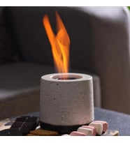 POLYFIRE MASAÜSTÜ ŞÖMİNE, ATEŞ ÇUKURU (Beyaz)