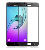 Galaxy C5 Ekran Koruyucu Ekranı Tam Kaplayan Düz Cam Ekran Koruyucu (Siyah)