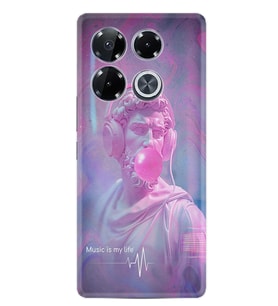 Infınıx Note 40 4g Kılıf Hayat Serisi Desenli Music Is My Life - Ürün Numarası 2026