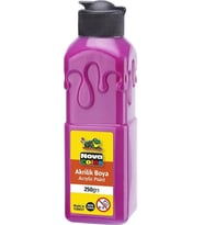 Magenta Akrilik Boya 250 gr 1 Adet Su Bazlı Akrilik Boyası Hobi Sanatsal Boy Tuval Ahşap Metal