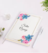 BK Gift Kişiye Özel İsimli Çerçeveli Defter Kalem Seti-21