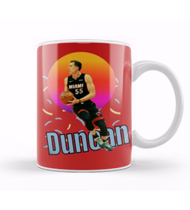 Duncan Robinson Vintage Art   Legend Basketball Gift Kupa Bardak Porselen