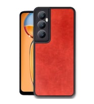 Realme C65 Kılıf Aras Deri Kapak - Kırmızı