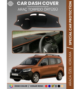 RENAULT KANGOO EXPRESS (2021-2024) Torpido Örtüsü Ön Göğüs Koruma Torpido Koruma Araca Özel Tam Uyum