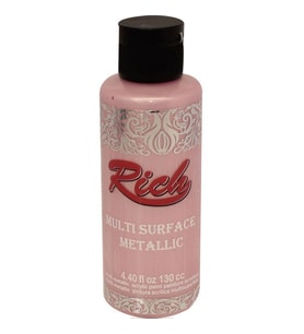 Rich Multi Surface Metalik Her Yüzey İçin Akrilik Boya 120 cc. 6536 BEBEK PEMBE 