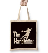 Handballer Handball Player Ball Sports Team Coach Trainer Bez Çanta Uzun Saplı