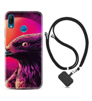 Huawei P20 Lite Mate 10 20 Lite Pro P40 Lite KılıfBoyun Askılı Silikon Red Eagle 1752