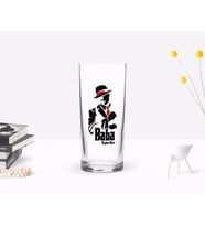 BK Gift Kişiye Özel Renkli Baskılı Godfather Baba Tasarımlı Rakı Bardağı-18 (Beyaz)