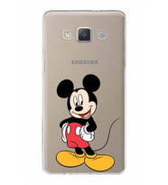 Samsung Galaxy A5 (2015)  Kapak Mickey Mouse Tasarımlı Şeffaf Silikon Kılıf