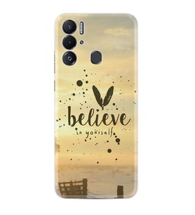 Tecno Pova Neo Kılıf Resimli Desenli Baskılı Silikon Belive in Yourself 1316