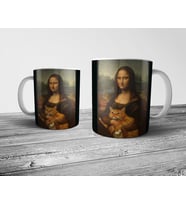 Pixxa Kedili Mona Lisa - Kedi Kupa Bardak  