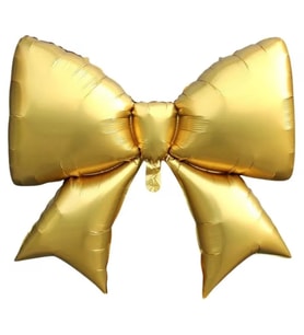 Gold Kurdele Şekilli Folyo Balon 1 Adet