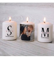 Kişiye Özel Seni Çok Seviyorum Fotoğraflı Mum Seti
