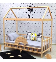 Markaawm Kayan Yıldız Montessori Yatak Çocuk Karyola Bebek Beşiği 100X200 (Karışık)