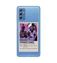 Samsung Galaxy M52 Uyumlu Stranger Things Minimalist Poster Desenli Şeffaf Telefon Kılıfı