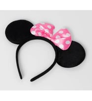 Pembe Fiyonklu Minnie Mouse Tacı - Şirin ve Eğlenceli Parti Aksesuarı