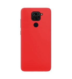 Xiaomi Redmi Note 9 İnce Mat Silikon Kılıf Kırmızı