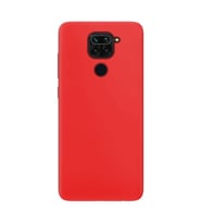 Xiaomi Redmi Note 9 İnce Mat Silikon Kılıf Kırmızı