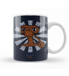 ET Extra Terrestrial Retro Japanese Kupa Bardak Porselen