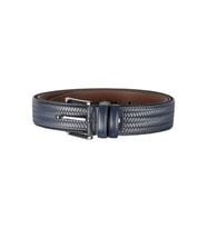 Mode XL Kemer 4 cm Örgü Double Deri 4255 Lacivert