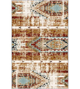 Eliana Home Baskılı, Yıkanabilir Kaymaz Taban Salon Halısı LNA0282-SM07 100x150 cm (Kahverengi)